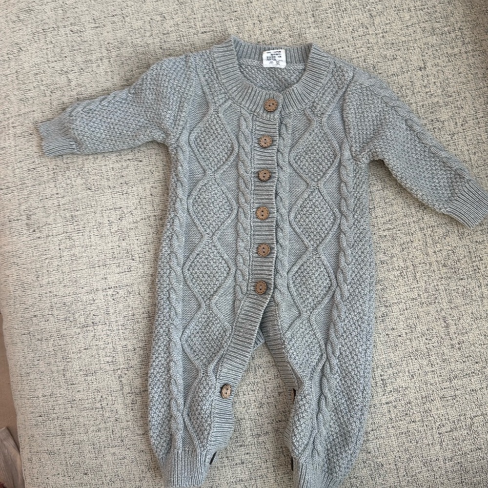Grey Sweater One Piece